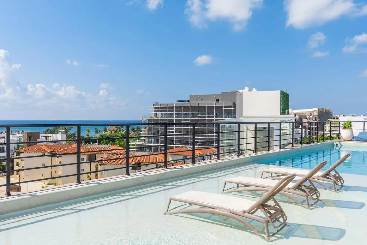 Luxury 2Br, Ocean View From Balcony And Rooptop Playa del Carmen 0*,